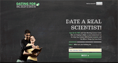 Desktop Screenshot of datingforscientists.com